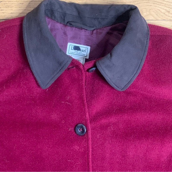 Vintage L.L. Bean Wool Blend Button Jacket- Women’s Large - Picture 2 of 6